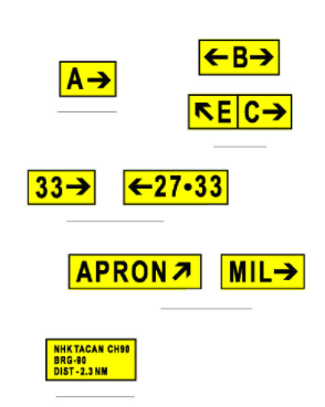 airport runway signs and markings